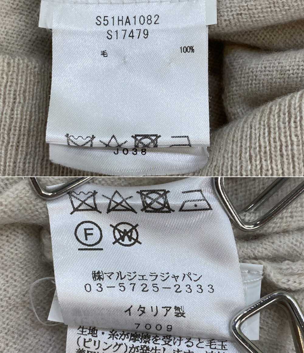メゾンマルジェラ ハイネックニット ベージュ S51HA1082 レディース SIZE M Maison Margiela