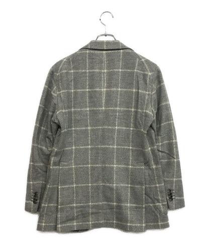 美品 TAGLIATORE テーラードジャケット グレーチェック 1SMC22K-AI メンズ SIZE 46 タリアトーレ
