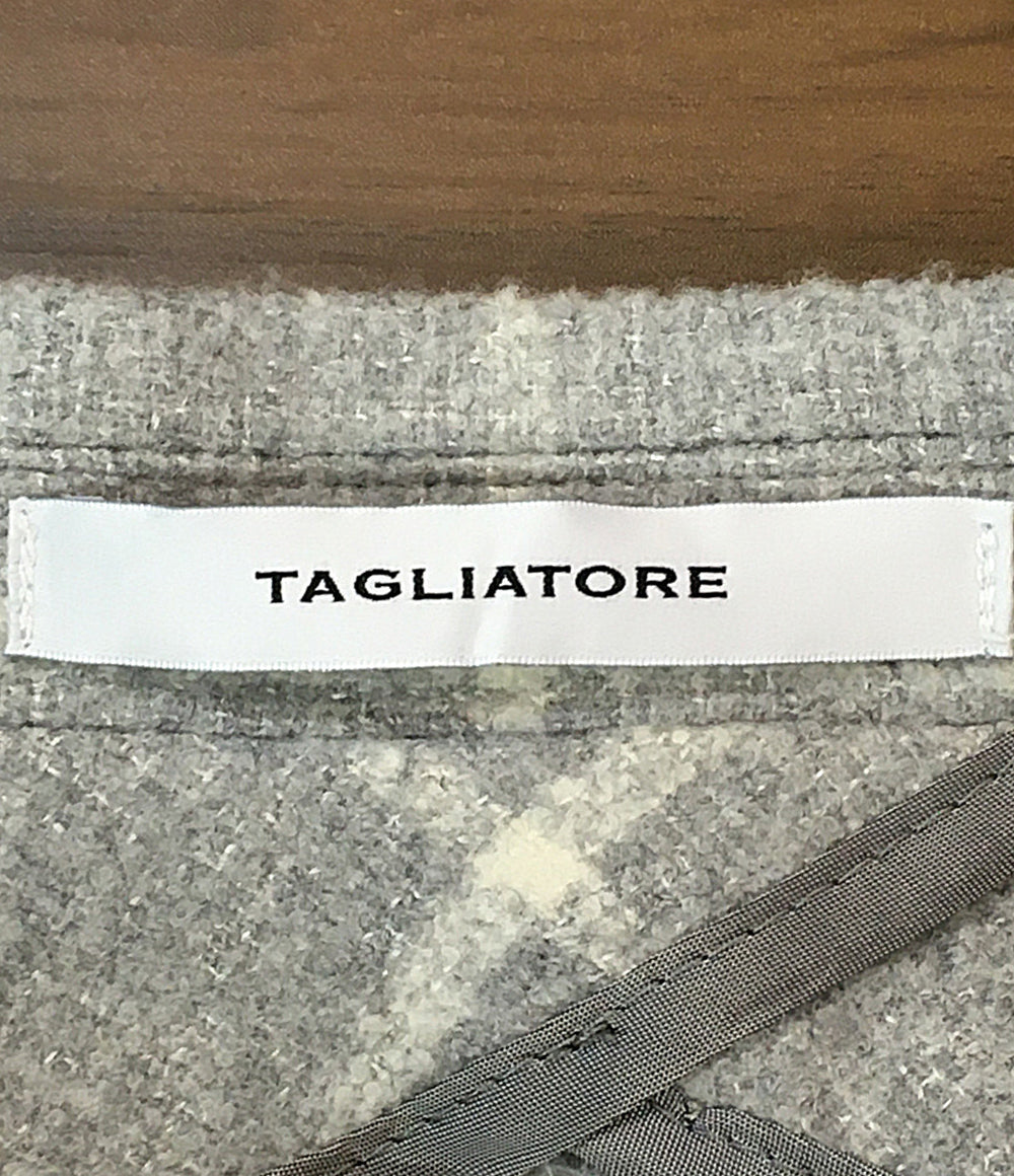 美品 TAGLIATORE テーラードジャケット グレーチェック 1SMC22K-AI メンズ SIZE 46 タリアトーレ
