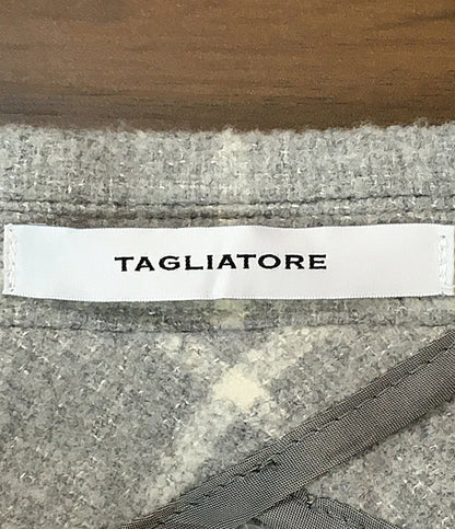 美品 TAGLIATORE テーラードジャケット グレーチェック 1SMC22K-AI メンズ SIZE 46 タリアトーレ