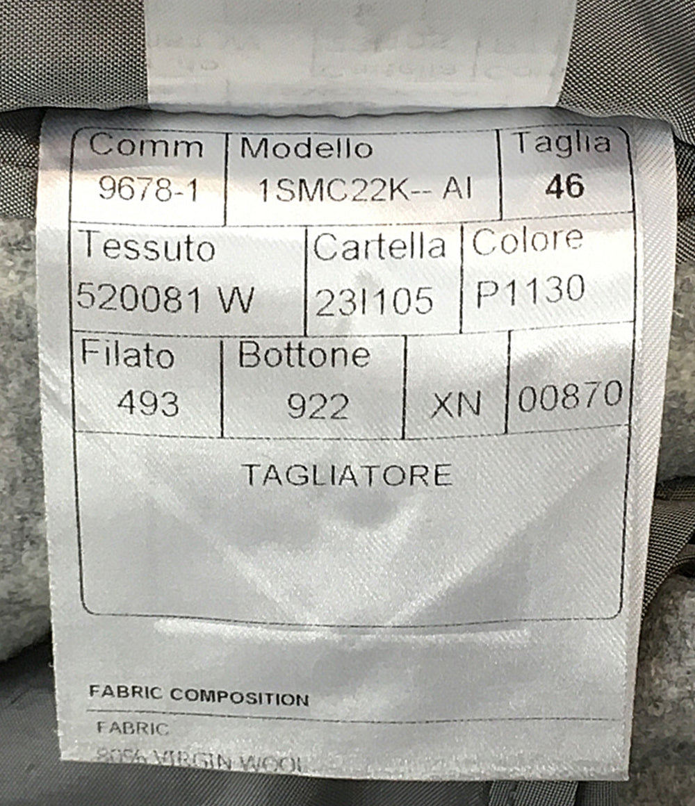 美品 TAGLIATORE テーラードジャケット グレーチェック 1SMC22K-AI メンズ SIZE 46 タリアトーレ