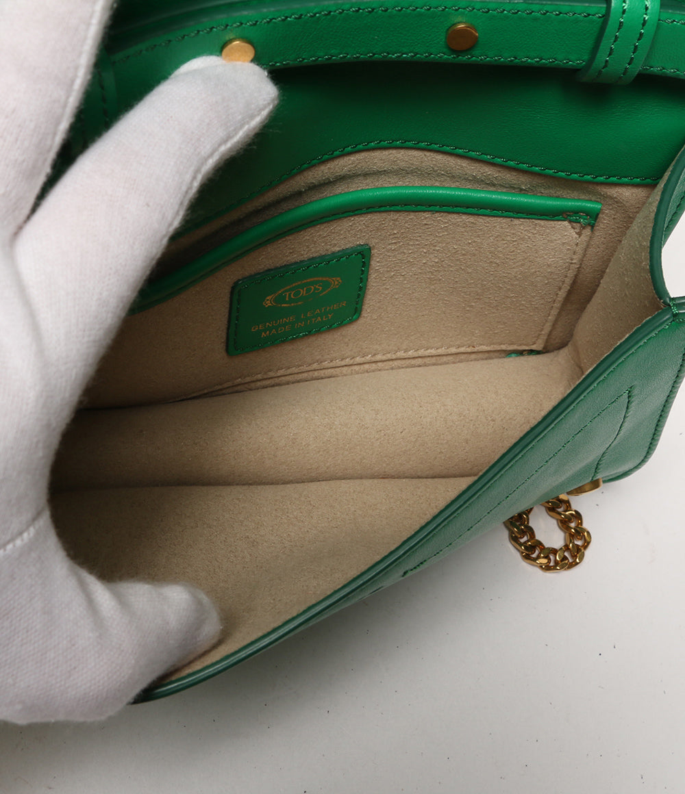 トッズ 2way チェーン ショルダーバッグ Tタイムレス レディース TOD’S