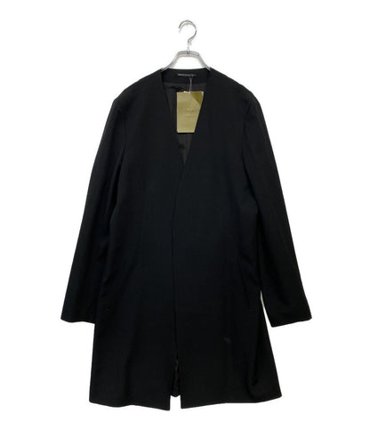 ヨウジヤマモトプールオム 美品 ジャケット WOOL GABARDINE COLLARLESS JACKET 2025AW メンズ SIZE 2 YOHJI YAMAMOTO POUR HOMME
