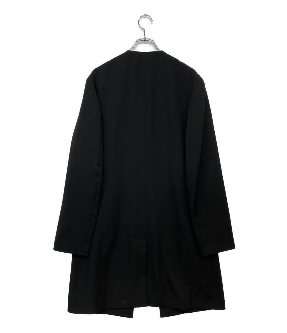 ヨウジヤマモトプールオム 美品 ジャケット WOOL GABARDINE COLLARLESS JACKET 2025AW メンズ SIZE 2 YOHJI YAMAMOTO POUR HOMME