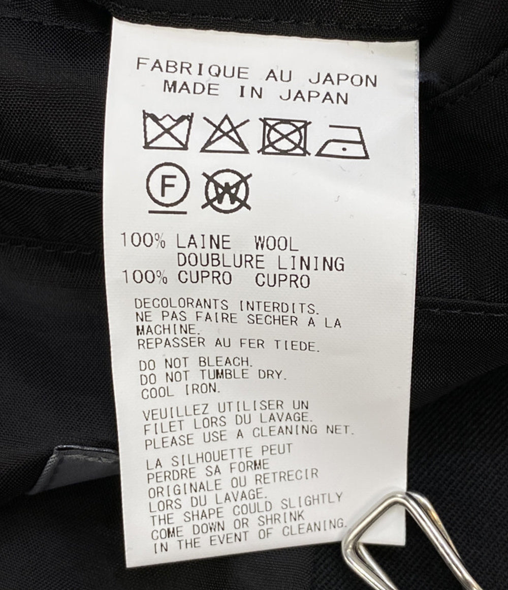 ヨウジヤマモトプールオム 美品 ジャケット WOOL GABARDINE COLLARLESS JACKET 2025AW メンズ SIZE 2 YOHJI YAMAMOTO POUR HOMME