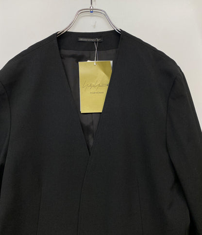 ヨウジヤマモトプールオム 美品 ジャケット WOOL GABARDINE COLLARLESS JACKET 2025AW メンズ SIZE 2 YOHJI YAMAMOTO POUR HOMME