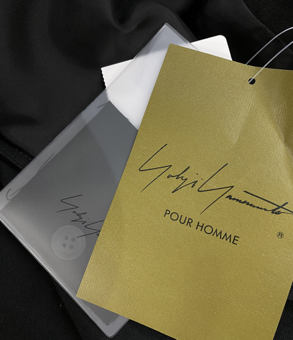 ヨウジヤマモトプールオム 美品 ジャケット WOOL GABARDINE COLLARLESS JACKET 2025AW メンズ SIZE 2 YOHJI YAMAMOTO POUR HOMME