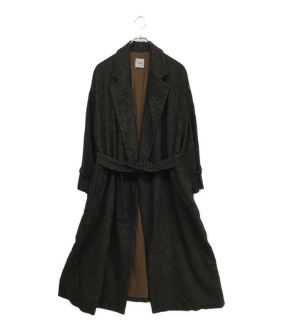 AMERI アメリ コート ウール混 中央ほつれブラウン レディース SIZE -