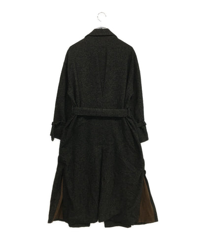 AMERI アメリ コート ウール混 中央ほつれブラウン レディース SIZE -