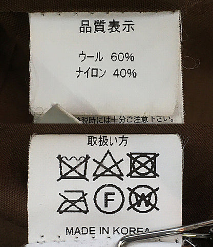 AMERI アメリ コート ウール混 中央ほつれブラウン レディース SIZE -