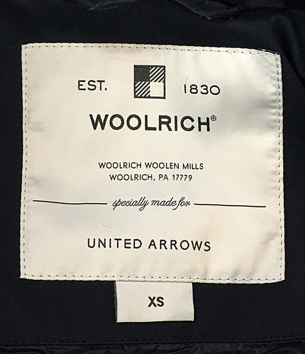 ウールリッチ ダウンコート ネイビー ラビットファー付き WWCPS2862 レディース SIZE XS WOOLRICH