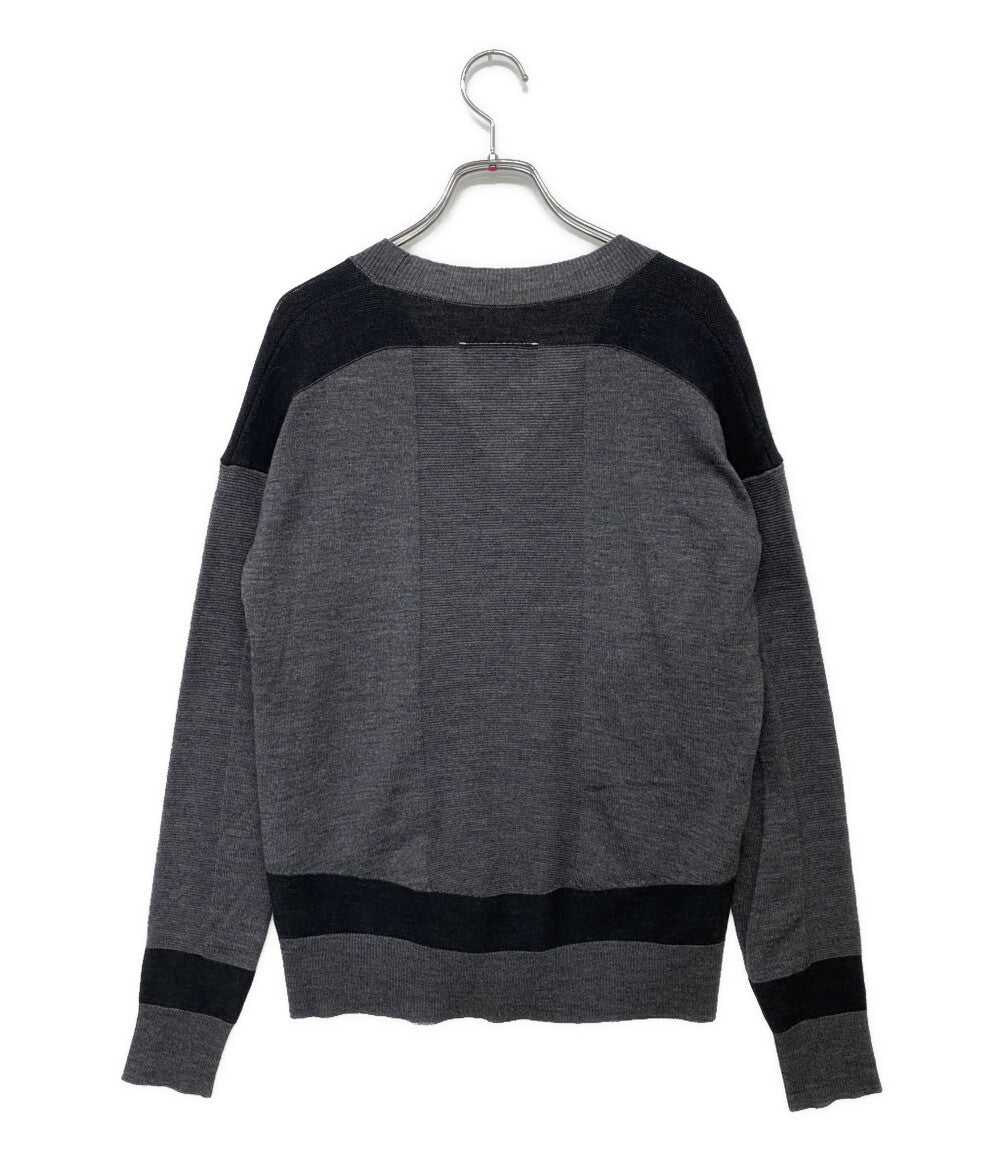 エムエムシックス 長袖カーディガン Vネック グレー レディース SIZE S MM6