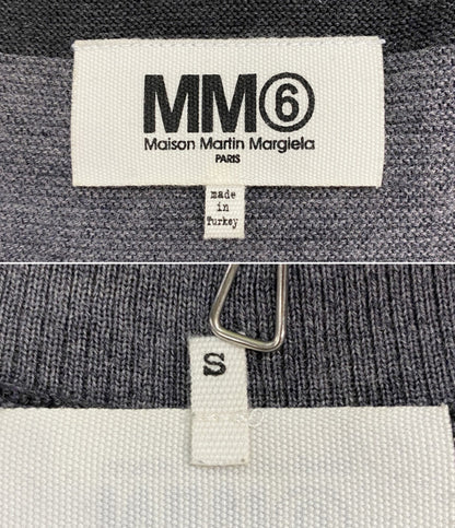 エムエムシックス 長袖カーディガン Vネック グレー レディース SIZE S MM6