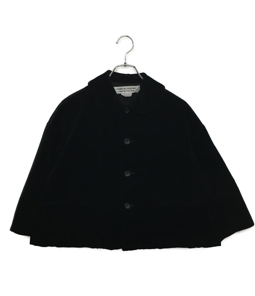 コムデギャルソン ベロア丸襟ジャケット RK-J037 レディース SIZE S COMME des GARCONS