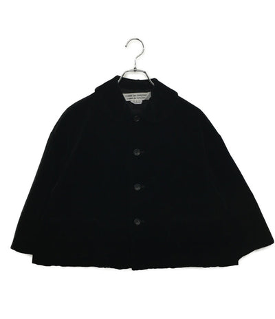 コムデギャルソン ベロア丸襟ジャケット RK-J037 レディース SIZE S COMME des GARCONS