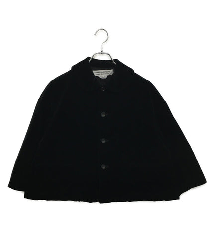 コムデギャルソン ベロア丸襟ジャケット RK-J037 レディース SIZE S COMME des GARCONS