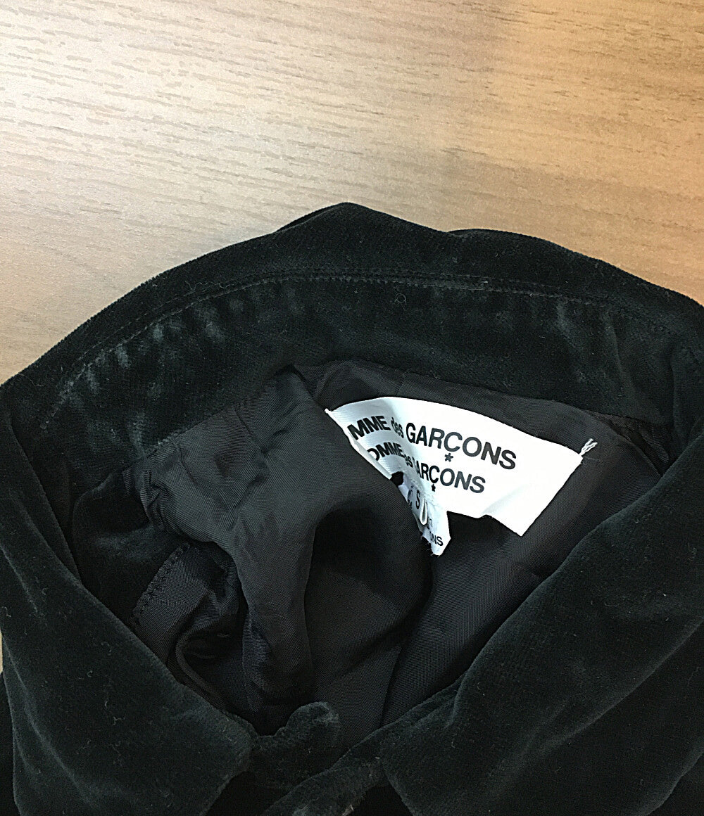 コムデギャルソン ベロア丸襟ジャケット RK-J037 レディース SIZE S COMME des GARCONS