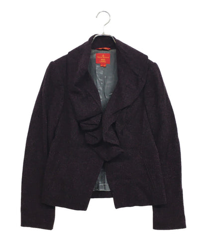 ヴィヴィアンウエストウッド ヴィンテージジャケット RED LABEL パープル 12-01-422017 レディース SIZE 42 VIVIENNE WESTWOOD