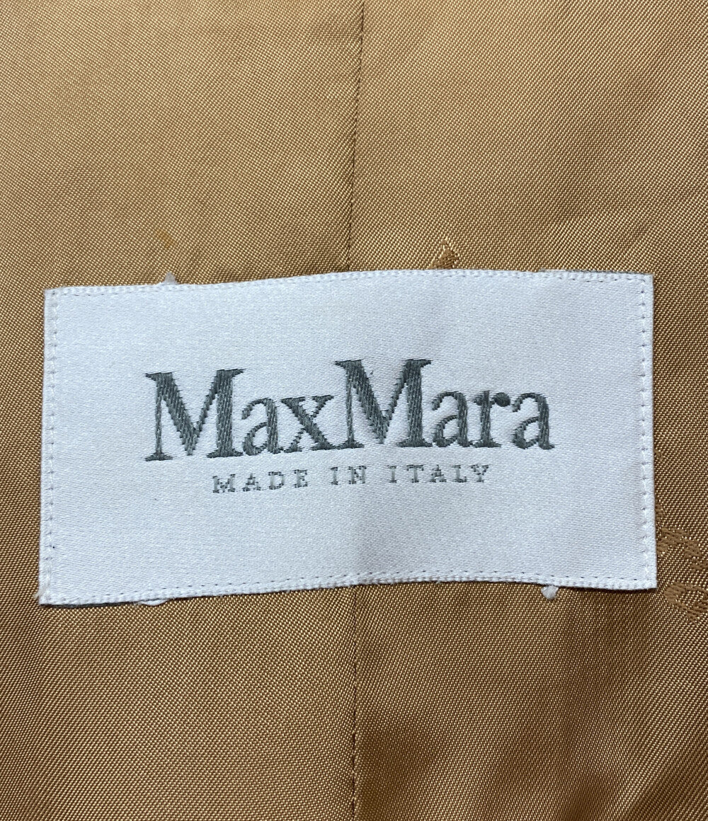 MAX MARA コート マニュエラ キャメル100% レディース SIZE 42 マックスマーラ