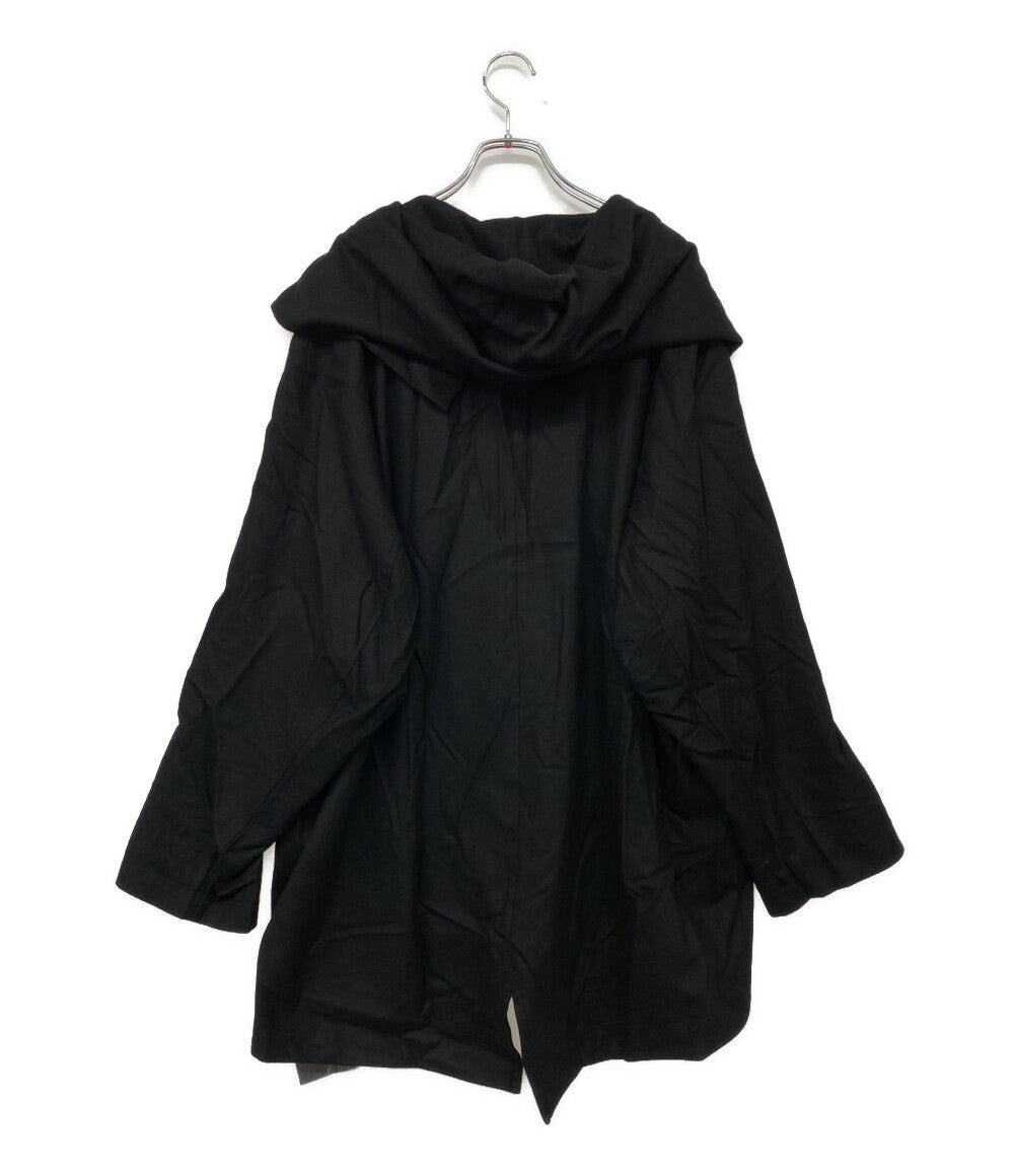 ヨウジヤマモト コート SAXONY R-HOODED CAPE COAT 2024aw FB-C51-102 レディース SIZE 2 YOHJI YAMAMOTO