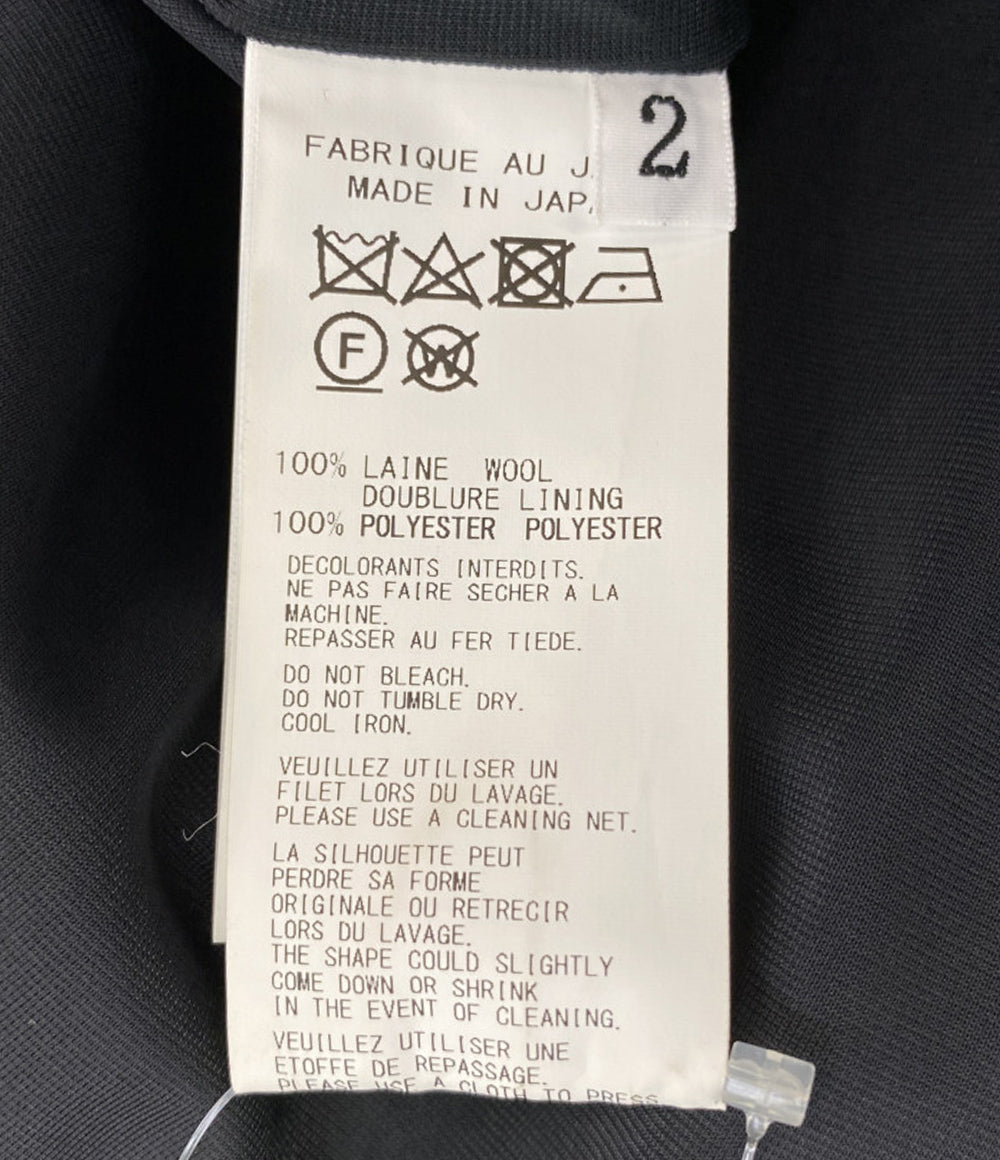 ヨウジヤマモト コート SAXONY R-HOODED CAPE COAT 2024aw FB-C51-102 レディース SIZE 2 YOHJI YAMAMOTO
