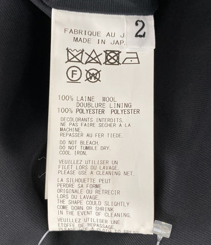 ヨウジヤマモト コート SAXONY R-HOODED CAPE COAT 2024aw FB-C51-102 レディース SIZE 2 YOHJI YAMAMOTO