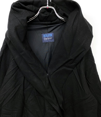 ヨウジヤマモト コート SAXONY R-HOODED CAPE COAT 2024aw FB-C51-102 レディース SIZE 2 YOHJI YAMAMOTO