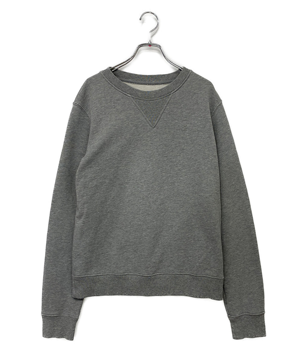 Maison Margiela グレー スウェットシャツ 46 Maison Margiela スウェットシャツ ライトグレー 丸首 M刺繍ロゴ