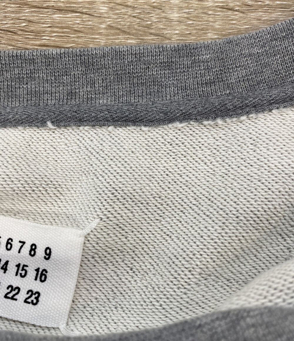 Maison Margiela スウェットシャツ ライトグレー 丸首 M刺繍ロゴ