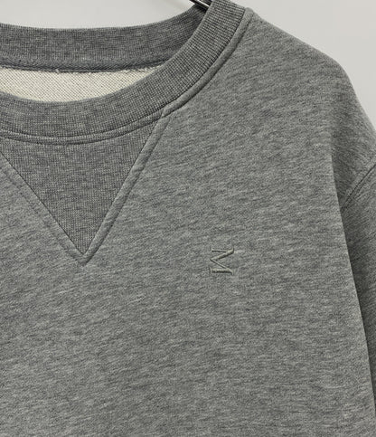 Maison Margiela スウェットシャツ ライトグレー 丸首 M刺繍ロゴ レディース SIZE S メゾンマルジェラ