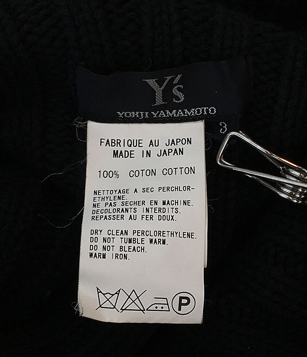 ヨウジヤマモト ニット ブラック YQ-K04-075 レディース SIZE 3 YOHJI YAMAMOTO