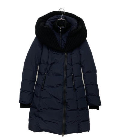マッカージュ ダウンコート フード ネイビー レディース SIZE S Mackage