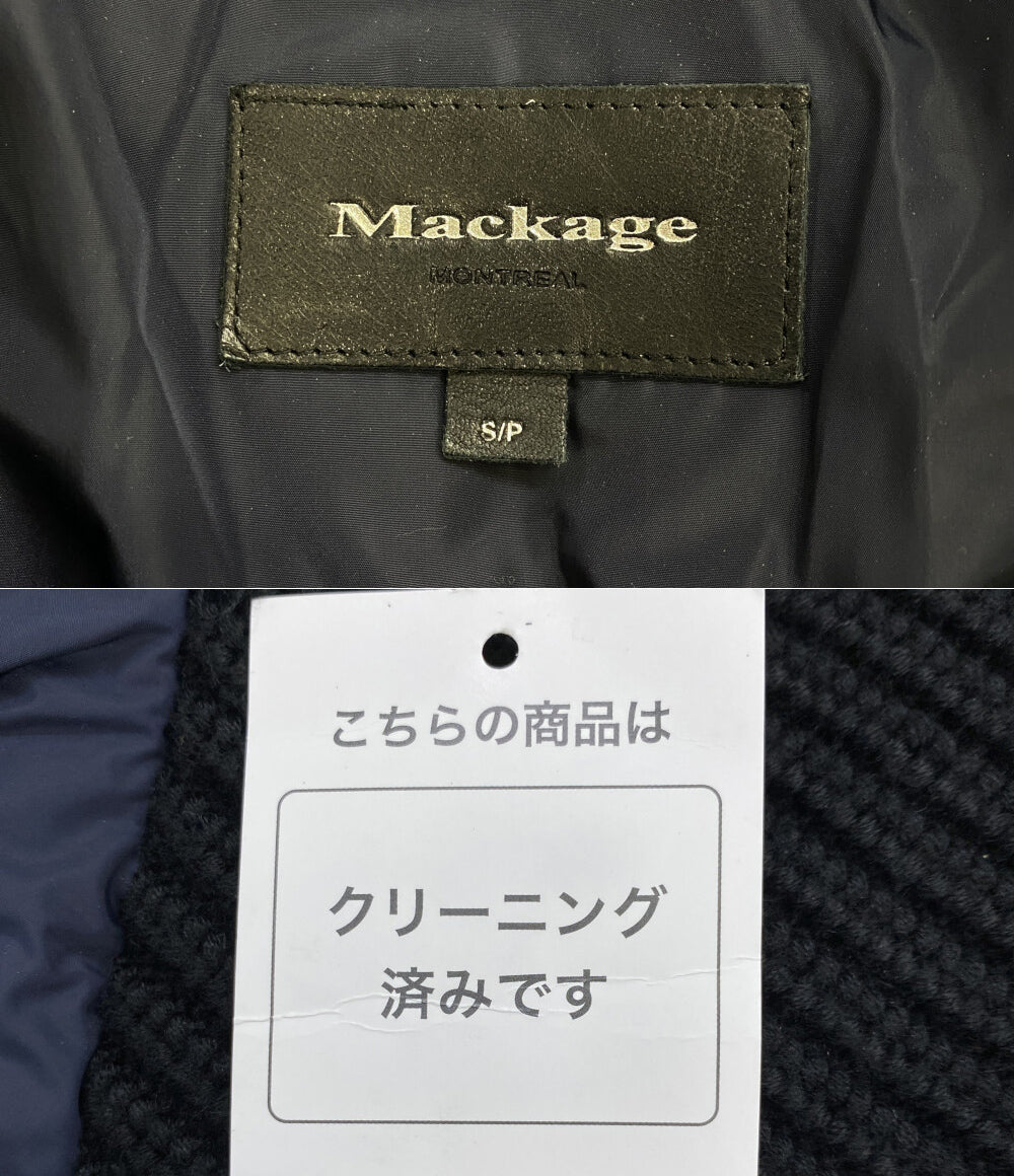 マッカージュ ダウンコート フード ネイビー レディース SIZE S Mackage