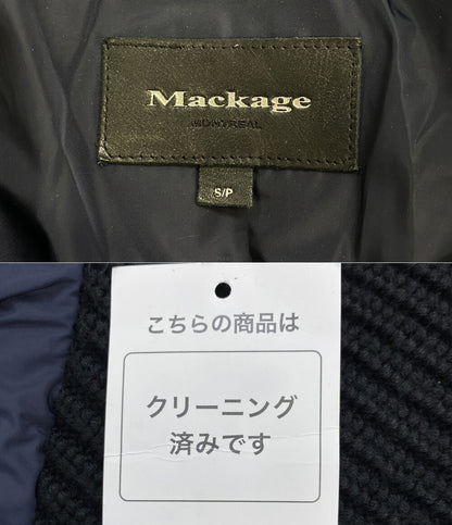 マッカージュ ダウンコート フード ネイビー レディース SIZE S Mackage
