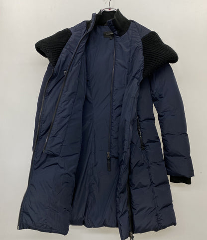 マッカージュ ダウンコート フード ネイビー レディース SIZE S Mackage