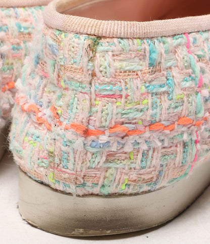 シャネル バレエシューズ バレリーナ ツイード レディース SIZE 37.5 CHANEL