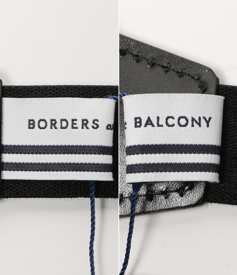 BORDERS at BALCONY ボーダーズアットバルコニー サスペンダー ブラック×ホワイト BD211-4L-09 レディース SIZE F