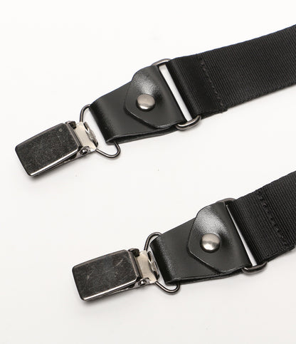 BORDERS at BALCONY ボーダーズアットバルコニー サスペンダー ブラック×ホワイト BD211-4L-09 レディース SIZE F