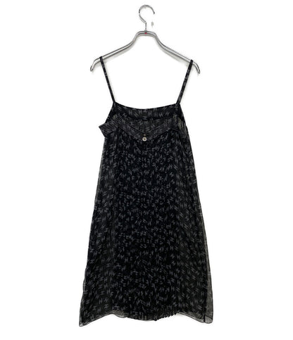 美品 CHANEL シルクワンピース ココマーク 20P P63262V39211 レディース SIZE 38 シャネル