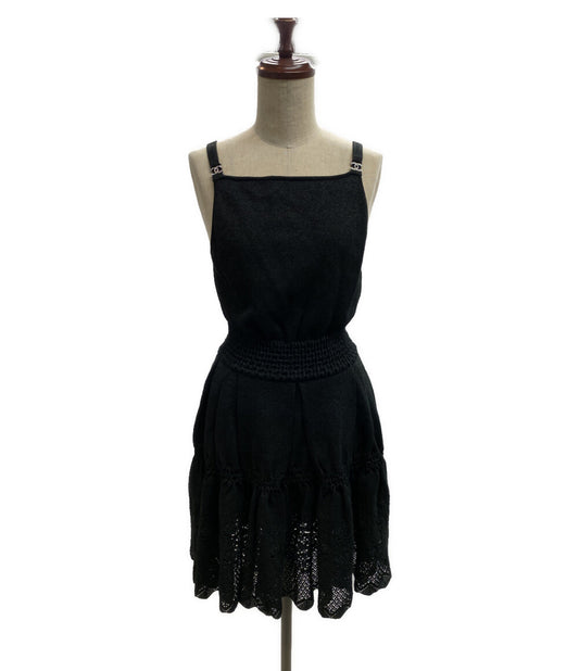 美品 CHANEL ワンピース ココ ブラック P64362K60225 レディース SIZE 34 シャネル