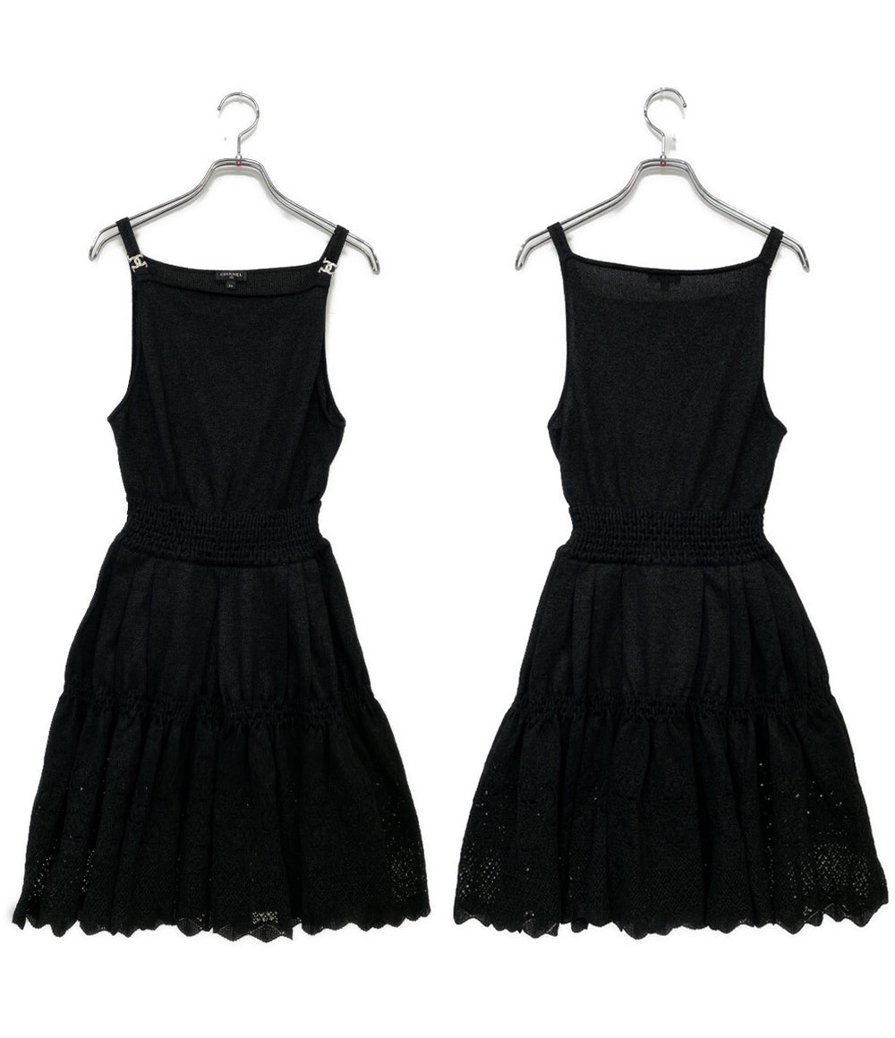 美品 CHANEL ワンピース ココ ブラック P64362K60225 レディース SIZE 34 シャネル