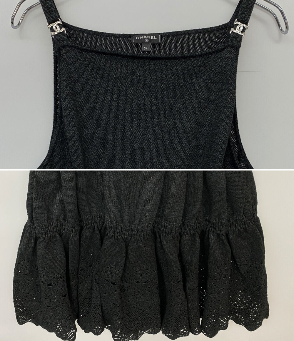 美品 CHANEL ワンピース ココ ブラック P64362K60225 レディース SIZE 34 シャネル