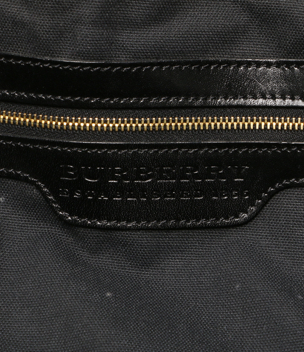 BURBERRY ノヴァチェック レザートートバッグ メンズ バーバリー