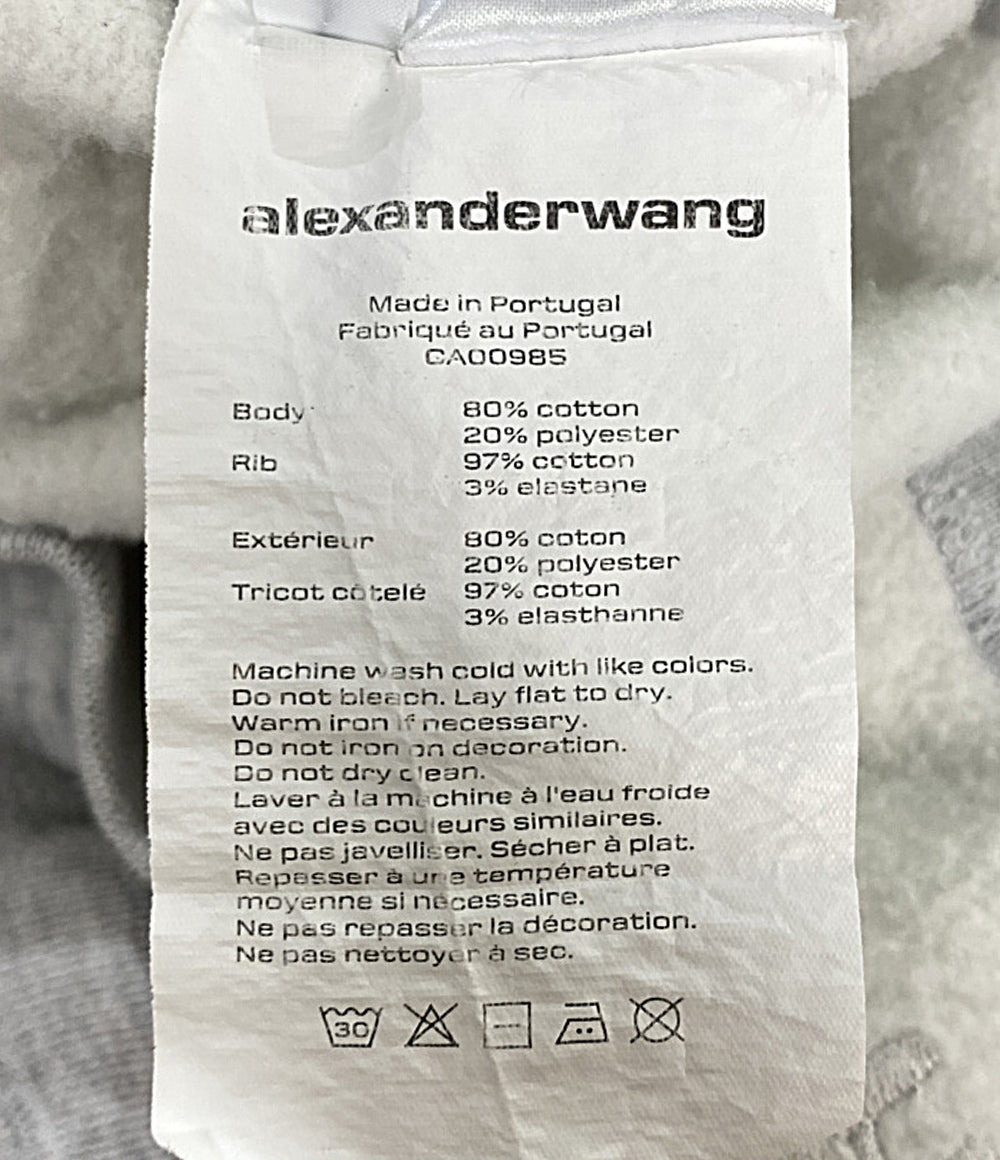 ALEXANDER WANG パーカー ロゴフーディ メンズ SIZE S アレキサンダーワン