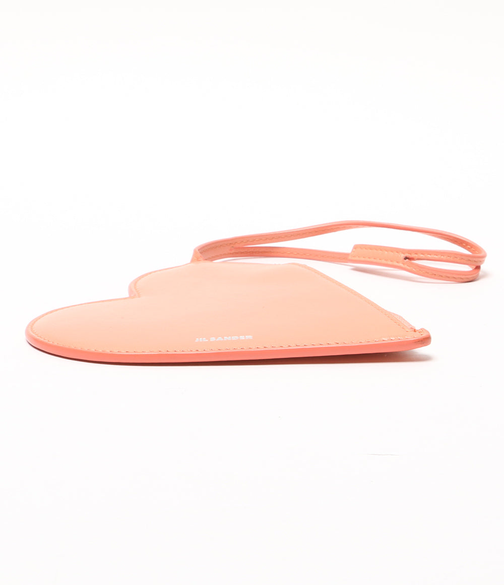 Jil sander HEART POUCH サーモンピンク レディース ジルサンダー