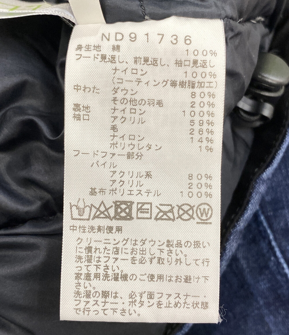 ザ・ノースフェイス ダウンジャケット nd91736 インディゴ メンズ SIZE S THE NORTH FACE