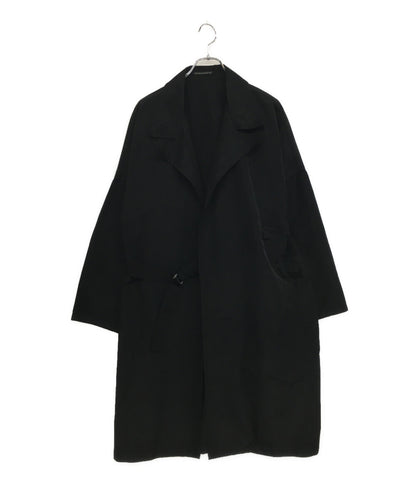 YOHJI YAMAMOTO コート ブラック ベルト有 NN-C58-501 レディース SIZE 1 ヨウジヤマモト
