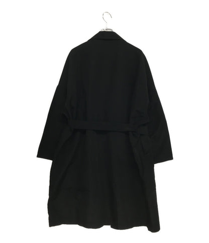 YOHJI YAMAMOTO コート ブラック ベルト有 NN-C58-501 レディース SIZE 1 ヨウジヤマモト