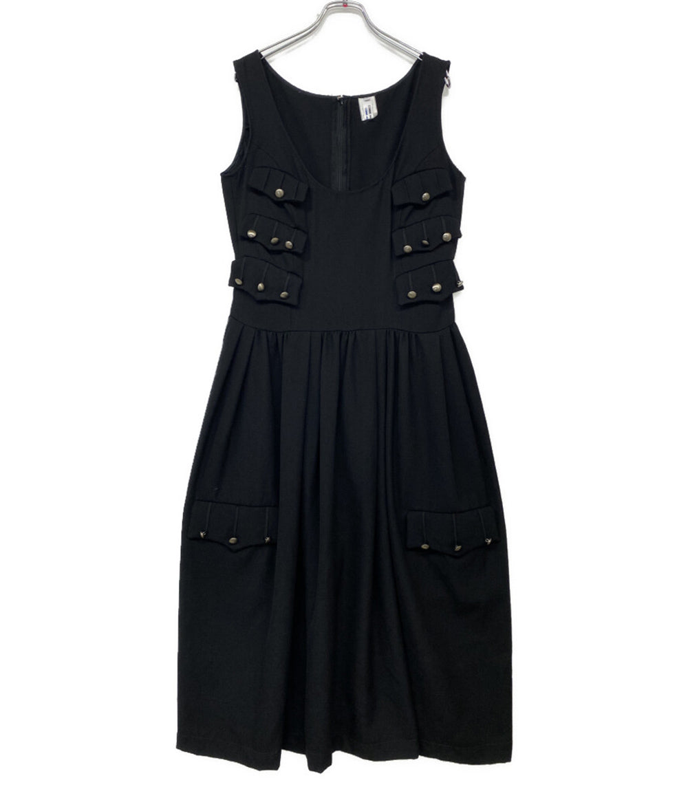 コムデギャルソン ノースリーブワンピース COMME DES GARCONS W80 レディース SIZE S COMME des GARCONS