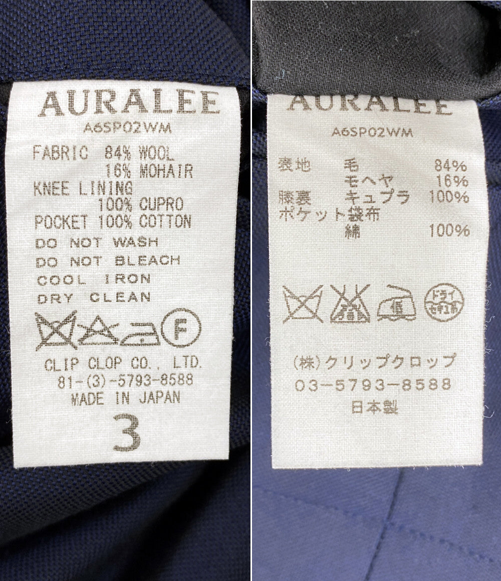AURALEE スラックスパンツ A6SP02WM ネイビー メンズ SIZE 3